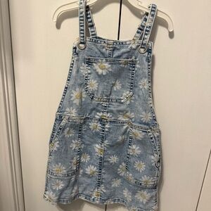 Cat & Jack Blue and White Overalls Adjustable Straps